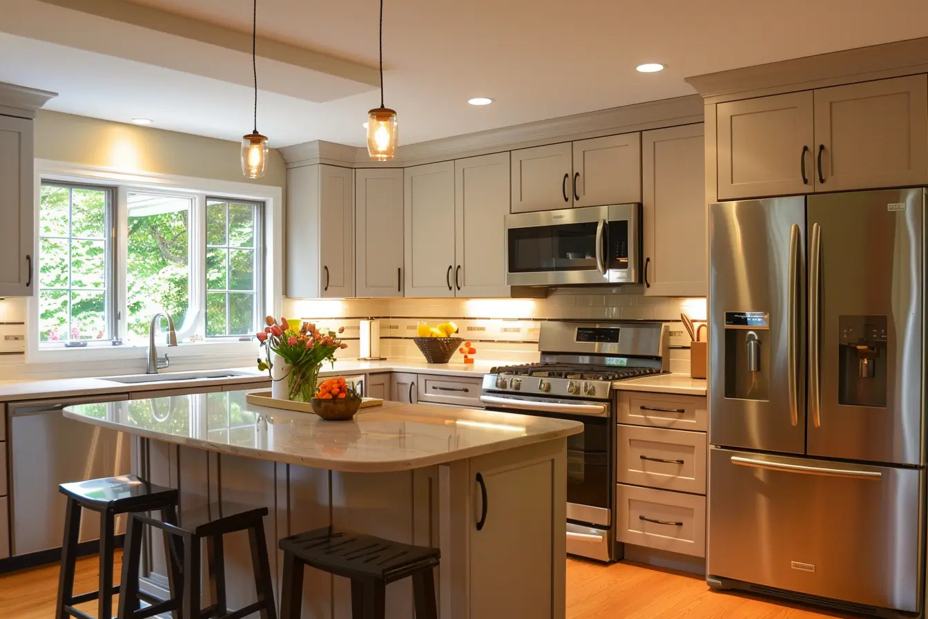 Newly remodeled kitchen